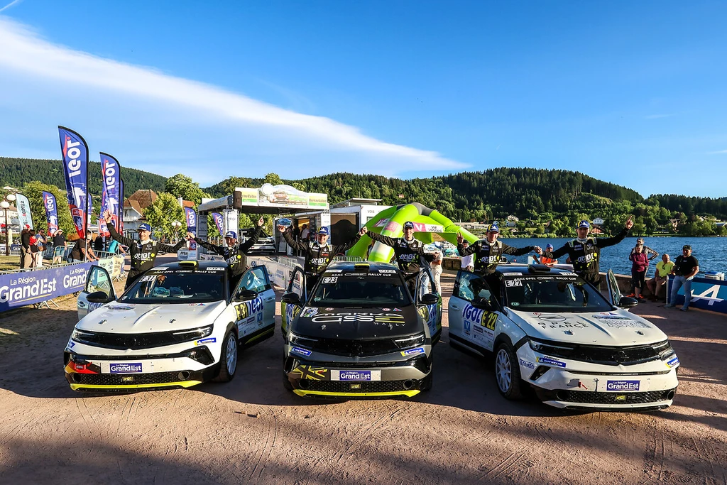 Ioan Lloyd Celebrates First Win in ADAC Opel GSE Rally Cup
